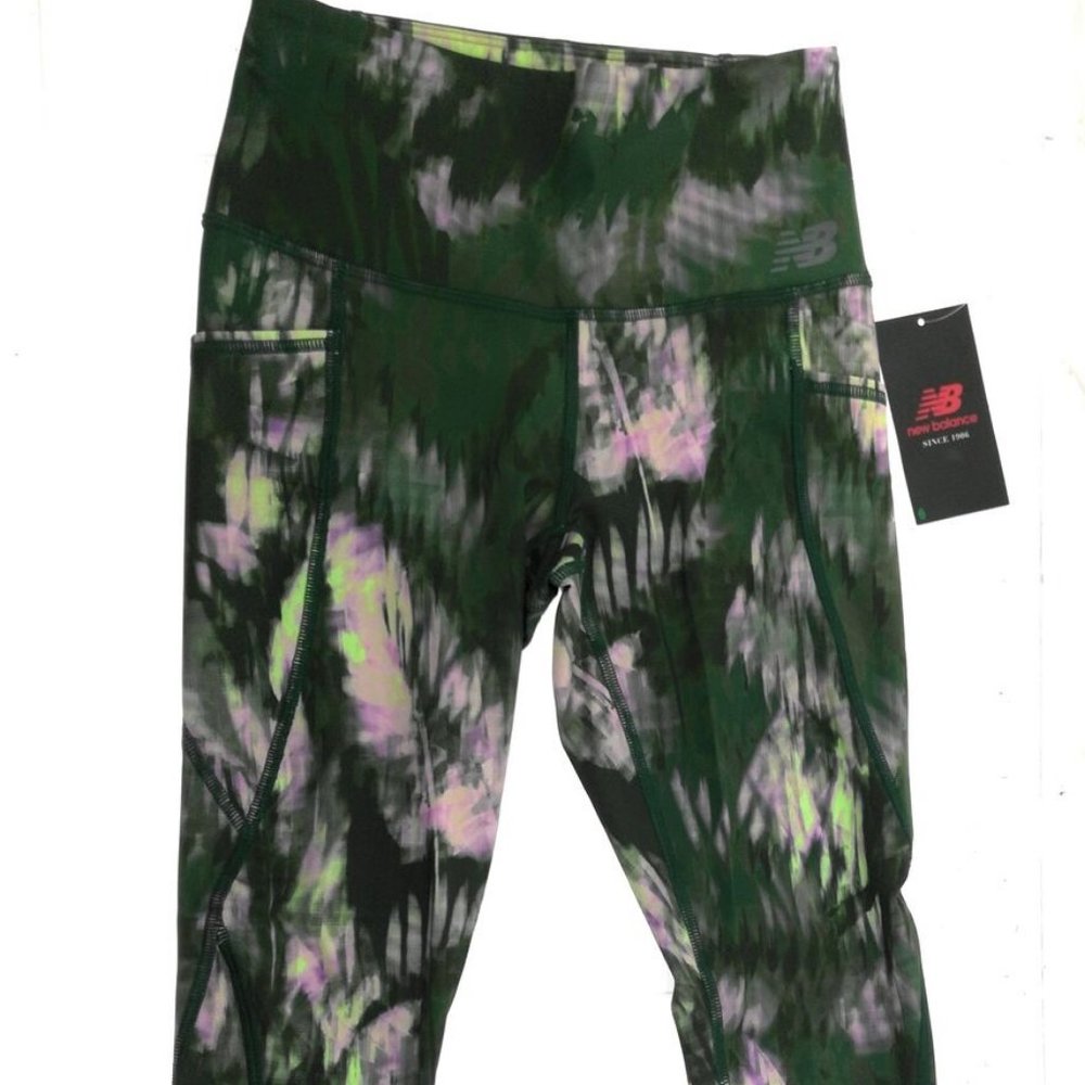 New Balance Fast-Drying Multi-Color Leggings - Snug Fit, Full Range of Motion